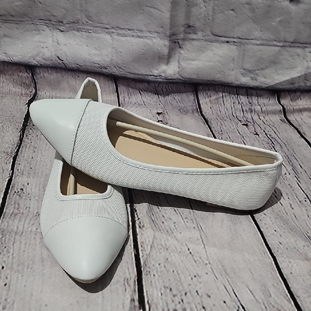 Elegant White Women's Flats